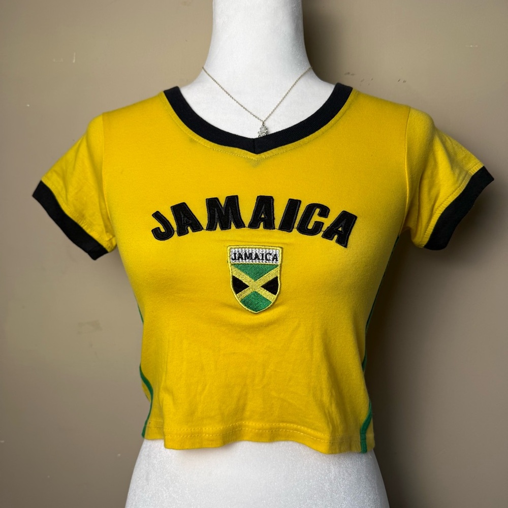 Yellow Jamaica Crop Top‎